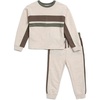 image:imageSplendid Boys Atlis Pullover Sweatshirt Top and Jogger Pant 2piece SetOat HeatherEvergreen
