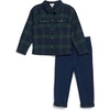 image:imageSplendid Boys Hunter Plaid Flannel Button Down Top and Jogger Pant SetEvergreen Multi