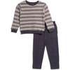 image:imageSplendid Boys Loopy Stripe Knit Longe Sleeve SetGrey Marle