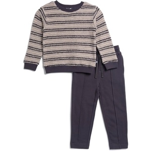 image:imageSplendid Boys Loopy Stripe Knit Longe Sleeve SetGrey Marle