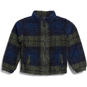 image:imageSplendid Boys Plaid Teddy Fleece JacketOlive Plaid