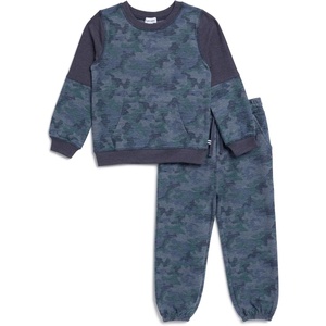 image:imageSplendid Boys Scenic Route Camo Sweatshirt Top and Jogger Pant SetBlue Camo