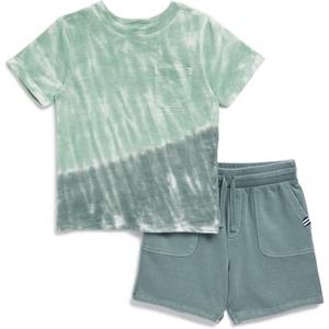 image:imageSplendid Boys Seaweed Short Sleeve Tie Dye Tee Shirt and Shorts 2piece SetSeaweed Tie Dye