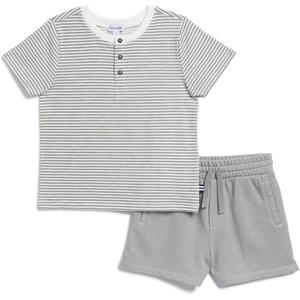 image:imageSplendid Boys Short Sleeve Tee and Shorts 2piece SetOff WhitePebble