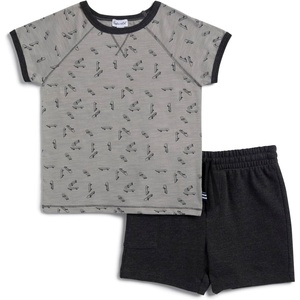 image:imageSplendid Boys Skater Boy Short Sleeve Tee Shirt and Short 2piece SetGrey Skateboard