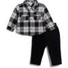 image:imageSplendid Baby Boys Baby Boys 2piece SetBlack Plaid