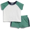 image:imageSplendid Baby Boys Oasis Two Tone Short Sleeve Tee and Short 2piece SetWhiteOasis