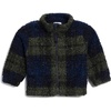 image:imageSplendid Baby Boys Plaid Teddy Fleece JacketOlive Plaid