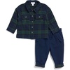 image:imageSplendid Baby Boys Pullover Sweatshirt and Jogger Pant 2piece SetEvergreen Multi
