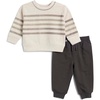 Oat Heather Stripe