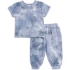image:imageSplendid Baby Boys Shadow Wash Short Sleeve Tee Shirt and Jogger Pant 2piece SetShadow Tie Dye