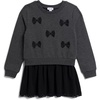 image:imageSplendid Girls Lacy Bow DressHeather Charcoal