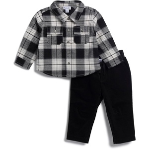 image:imageSplendid Baby Boys Baby Boys 2piece SetBlack Plaid