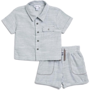 image:imageSplendid Baby Boys Baby Boys 2piece SetLight Sage Stripe