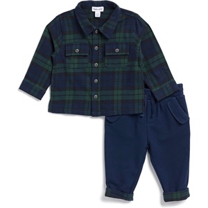 image:imageSplendid Baby Boys Pullover Sweatshirt and Jogger Pant 2piece SetEvergreen Multi
