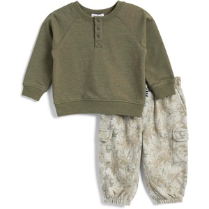 image:imageSplendid Baby Boys Pullover Sweatshirt and Jogger Pant 2piece SetStone
