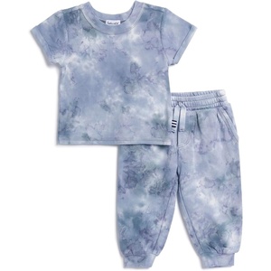 image:imageSplendid Baby Boys Shadow Wash Short Sleeve Tee Shirt and Jogger Pant 2piece SetShadow Tie Dye