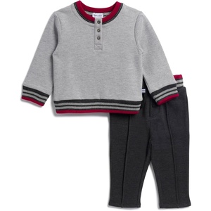 image:imageSplendid Boys Sporty Henley SetHeather Grey