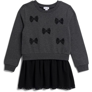 image:imageSplendid Girls Lacy Bow DressHeather Charcoal