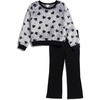 image:imageSplendid Baby Girls Cozy Heart Sweatshirt SetBlack Hearts