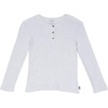image:imageSplendid Boys YarnDye Stripe Henley 1X1 Rib ToddlerLittle KidsBig KidsIce Grey Heather