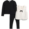 image:imageSplendid Girls Fur Vest 3piece SetSilver