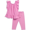 image:imageSplendid Girls Sun Gauze Ruffle Shoulder Sleeveless Tee Shirt and Pant 2piece SetPetal