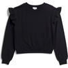 image:imageSplendid Girls Supersoft Ruffle SweatshirtBlack