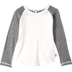 image:imageSplendid Boys Toddler Little Kids Boys Always Raglan Long Sleeve ShirtOff White Dark Heather Grey