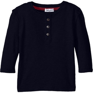 image:imageSplendid Boys YarnDye Stripe Henley 1X1 Rib ToddlerLittle KidsBig KidsNavy