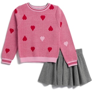 image:imageSplendid Girls Candy Heart Sweater SetPink Multi