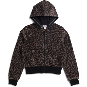 image:imageSplendid Girls Cheetah Girl Velour Zip UpLeopard Print