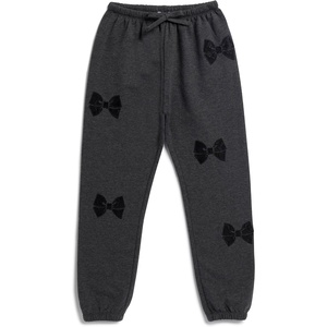 image:imageSplendid Girls Lacy Bow SweatpantHeather Charcoal