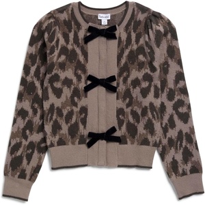 image:imageSplendid Girls Leopard Bow CardiganLeopard Print