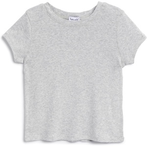 image:imageSplendid Girls ShortSleeve Crew Neck Tee ShirtHeather Ash