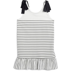 image:imageSplendid Girls Stripe Tie Strap DressJet StreamBlack