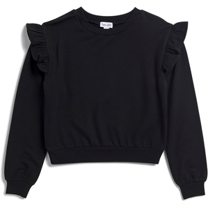 image:imageSplendid Girls Supersoft Ruffle SweatshirtBlack