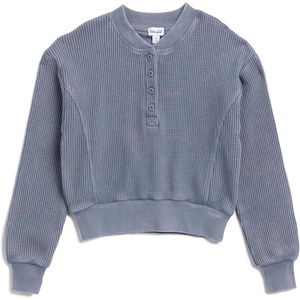 image:imageSplendid Girls Thermal Henley SweatshirtAsh Navy