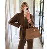 image:imageSplendid Womens Splendid X Cellajaneblog Quarter Zip SweaterTruffle