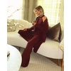 image:imageSplendid Womens Splendid X Cellajaneblog Sweater Wide Leg PantRosewood
