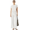 image:imageSplendid Womens x Cellajaneblog Wide Rib Flare PantsWhite