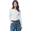 image:imageSplendid Womens Splendid X Cellajaneblog Layering Long Sleeve TeeSnow