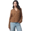 image:imageSplendid Womens x Cella Jane Half Placket SweaterCaramel