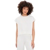 image:imageSplendid Womens x Cellajaneblog Wide Rib Short Sleeve TopWhite