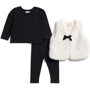 image:imageSplendid Baby Girls Fur Vest 3piece SetSilver