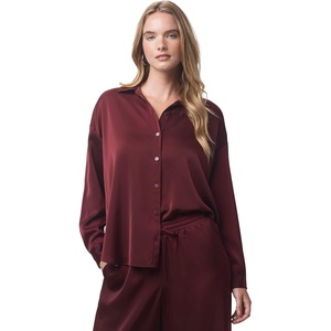 image:imageSplendid Womens Splendid X Cellajaneblog Satin Button DownRosewood