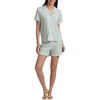image:imageSplendid Womens Short Sleeve Notch Top and Boxer Short Pajama SetDaisy Dot Ditsy