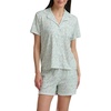image:imageSplendid Womens Short Sleeve Notch Top and Boxer Short Pajama SetDaisy Dot Ditsy