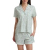 image:imageSplendid Womens Short Sleeve Notch Top and Boxer Short Pajama SetDaisy Dot Ditsy