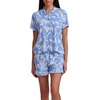 image:imageSplendid Womens Short Sleeve Notch Top and Boxer Short Pajama SetHydrangea Floral